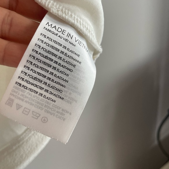 Club Monaco white cropped top - Picture 5 of 6